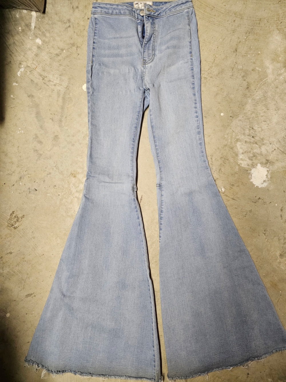 Free People Light Blue Flare Jeans